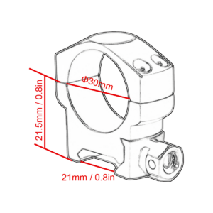 Небыстросъемные низкие кольца VectorOptics Weaver 30mm (арт. SCTM-27)